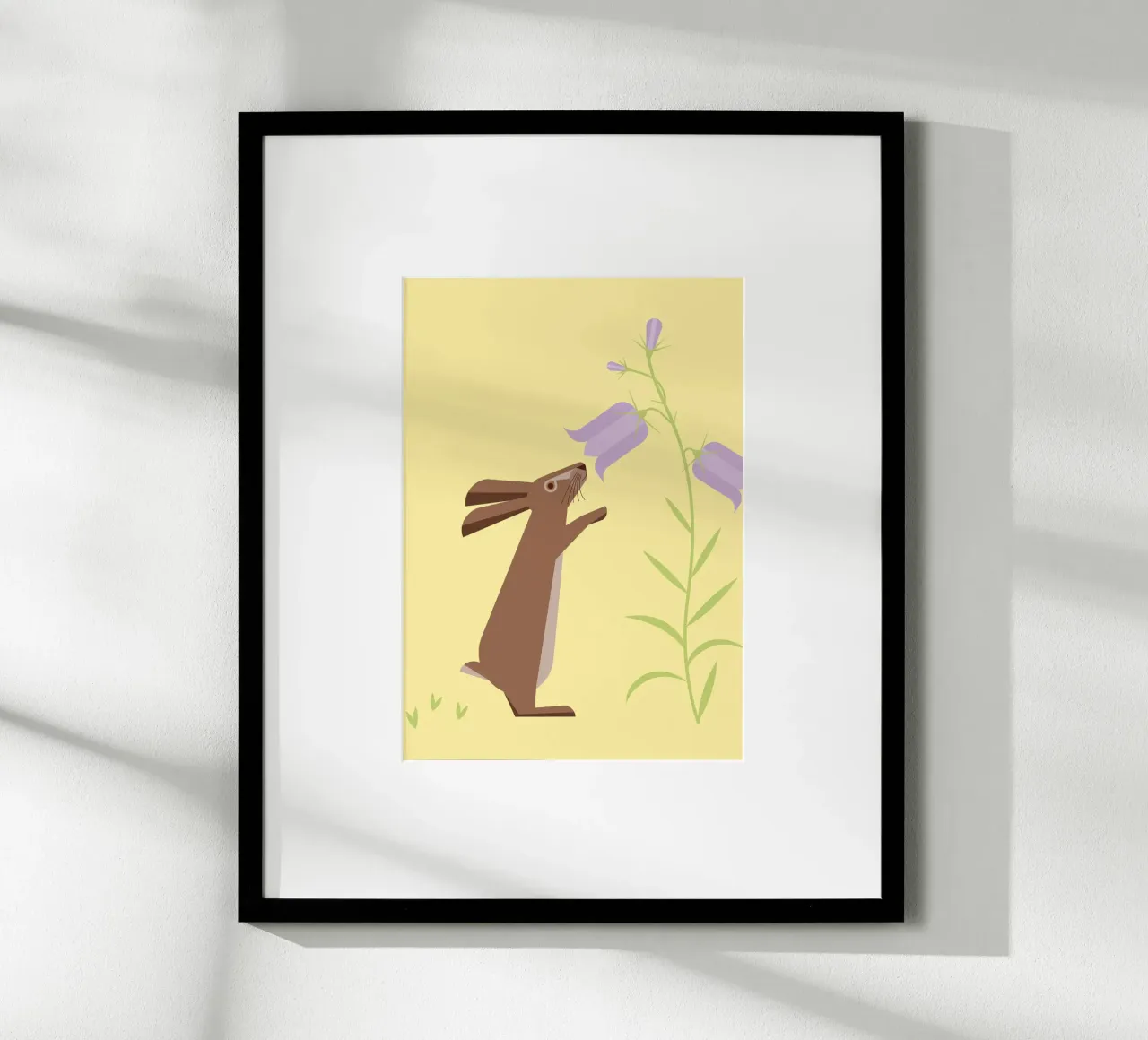 Hase & Klokjesbloem poster van Carolin Vonhoff