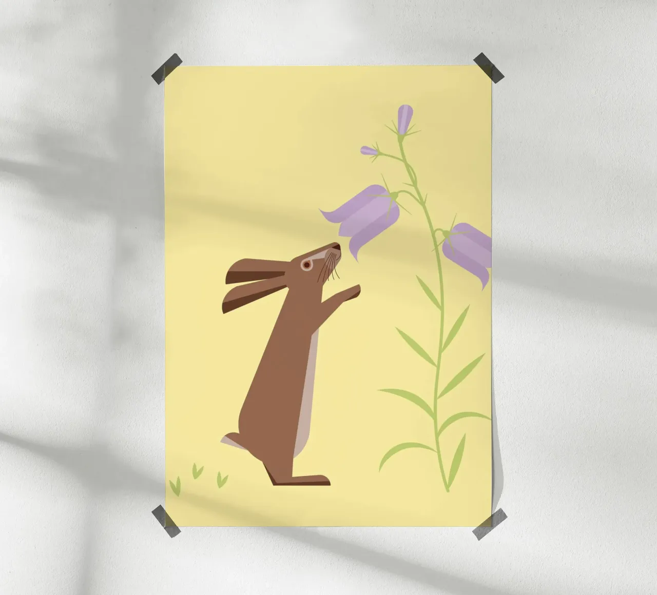 Hare & Bellflower poster da Carolin Vonhoff