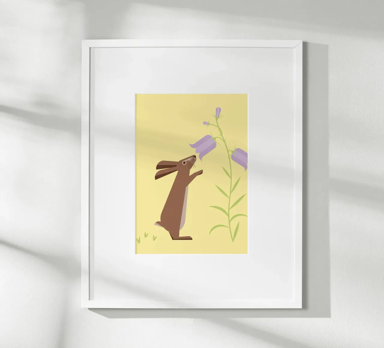 Hase & Klokjesbloem poster van Carolin Vonhoff