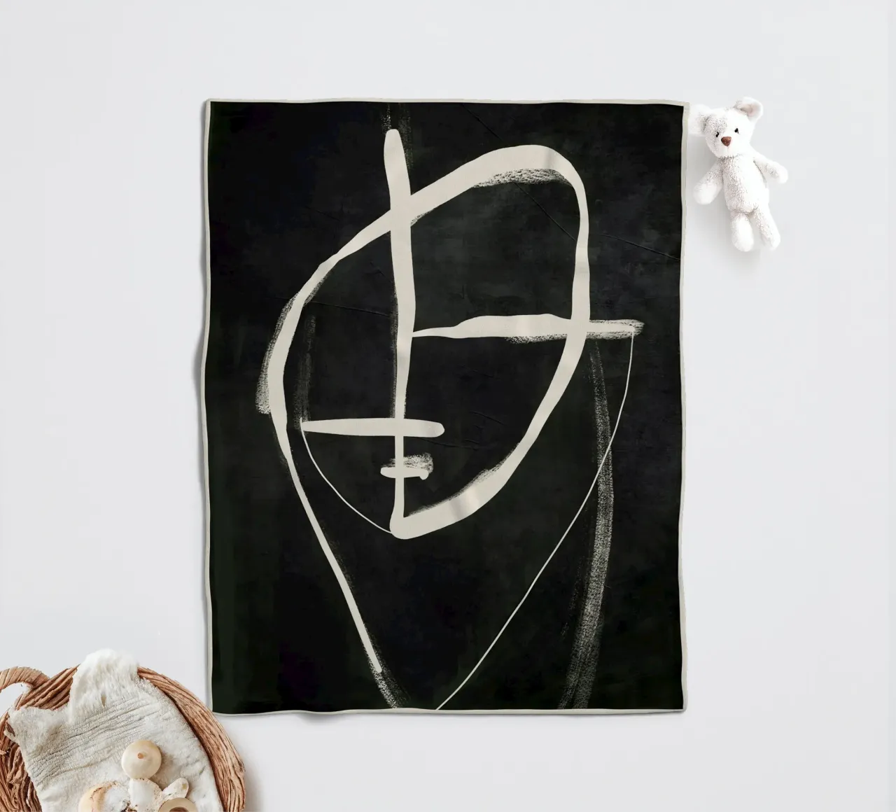 Face fleecedeken van ThingDesign