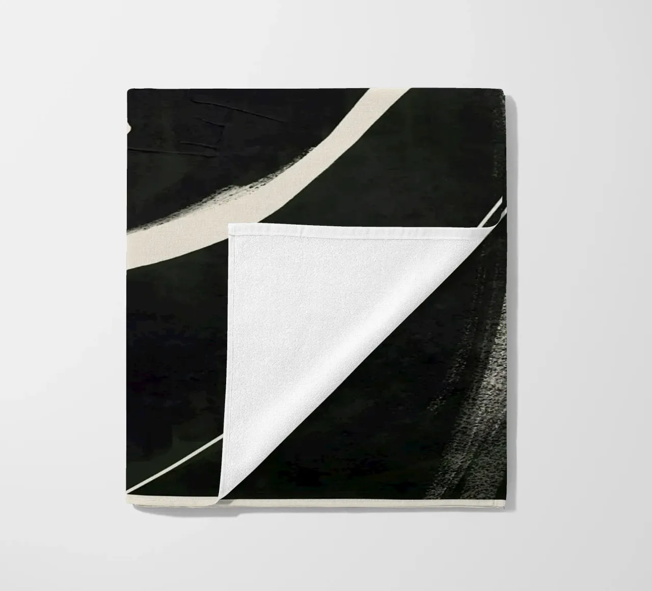 Face beach towel by ThingDesign