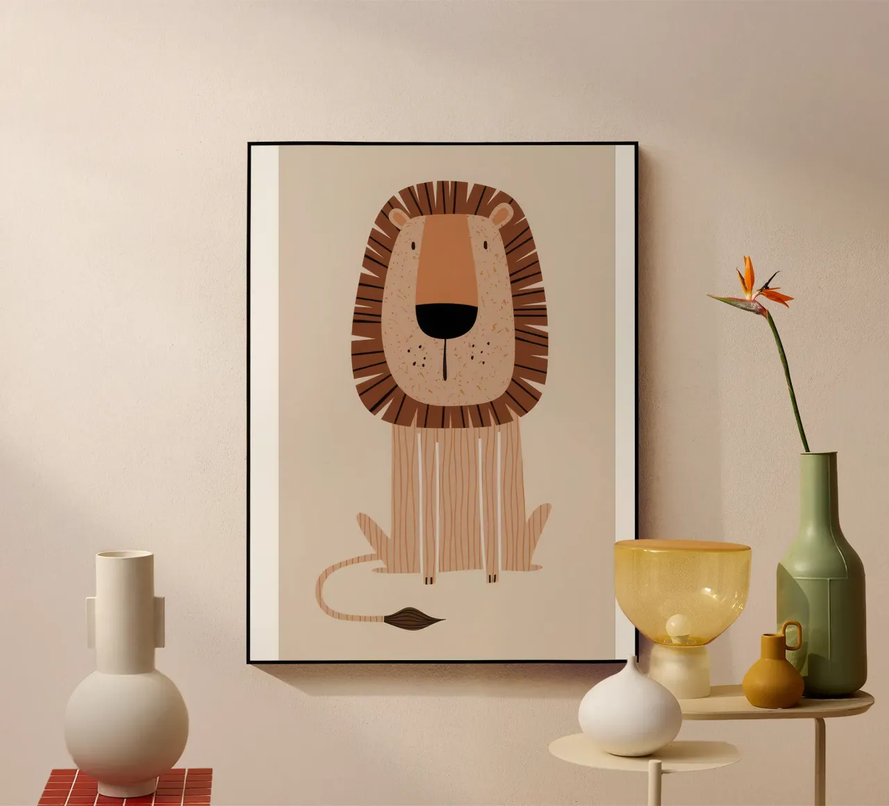 Leone pastello plexiglass da muench