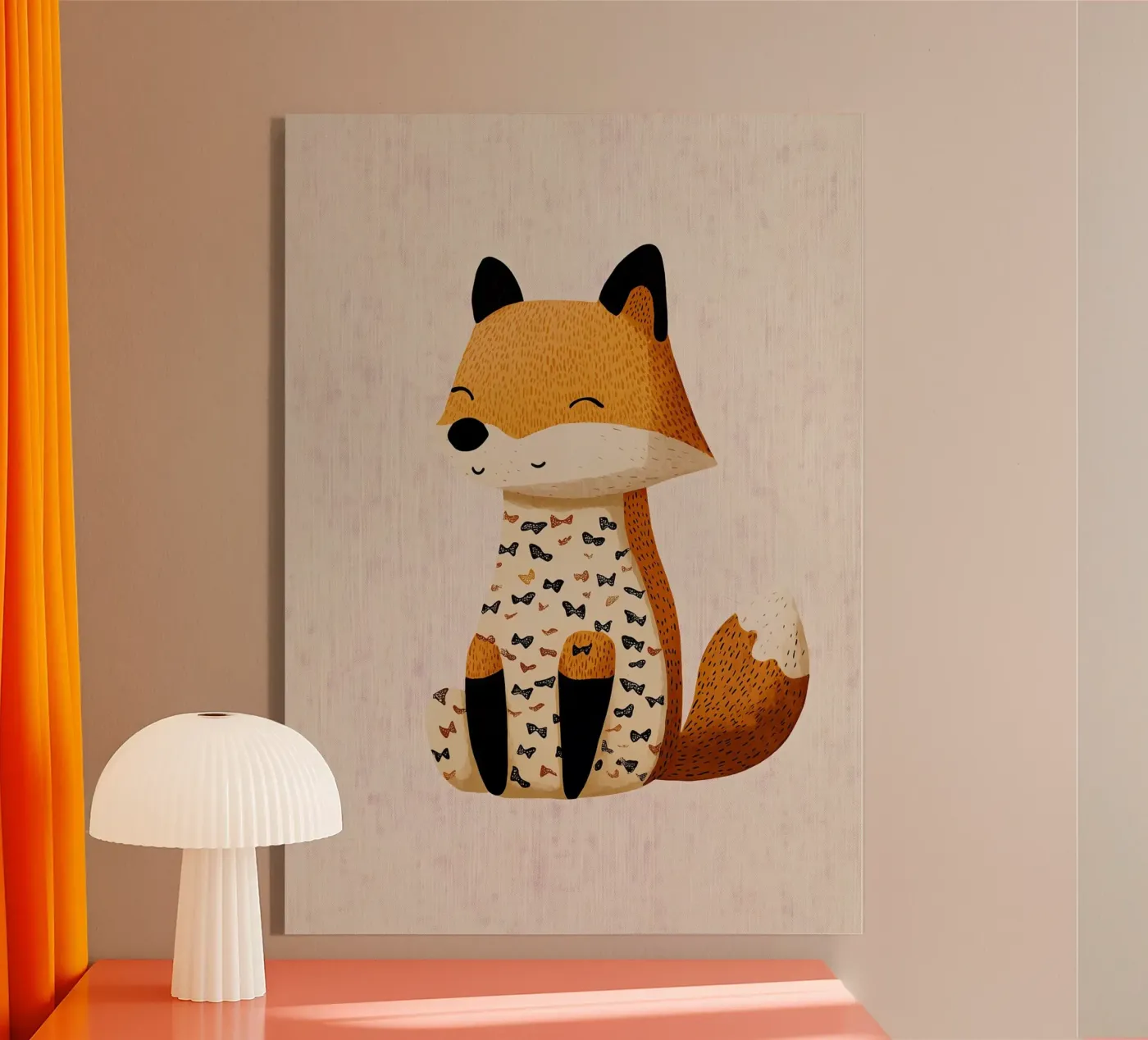 Volpe seduta plexiglass da Little Art Lab