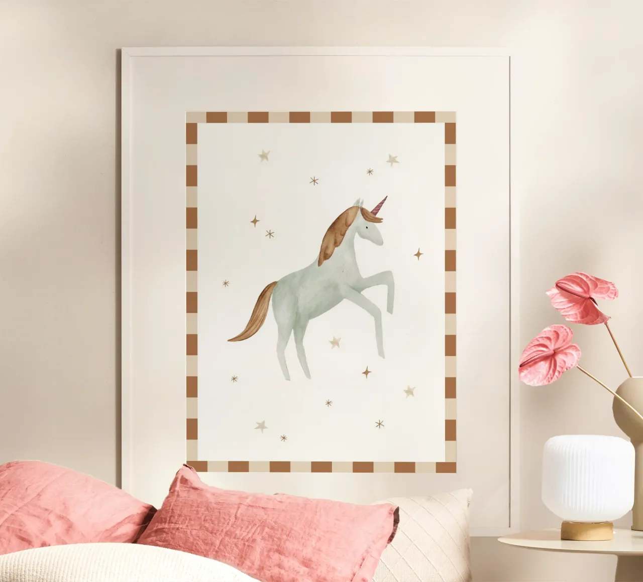 unicorn poster by herzundpapier