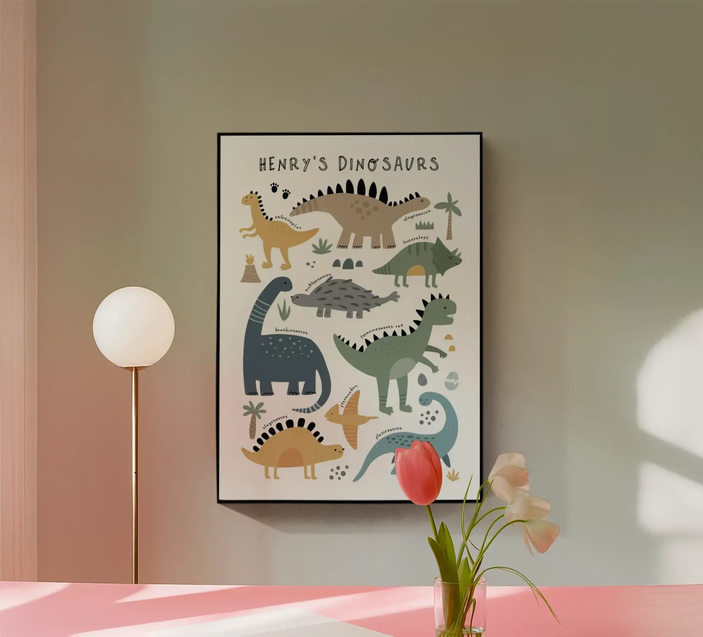 Henry Dinosaurs plexiglass da muench