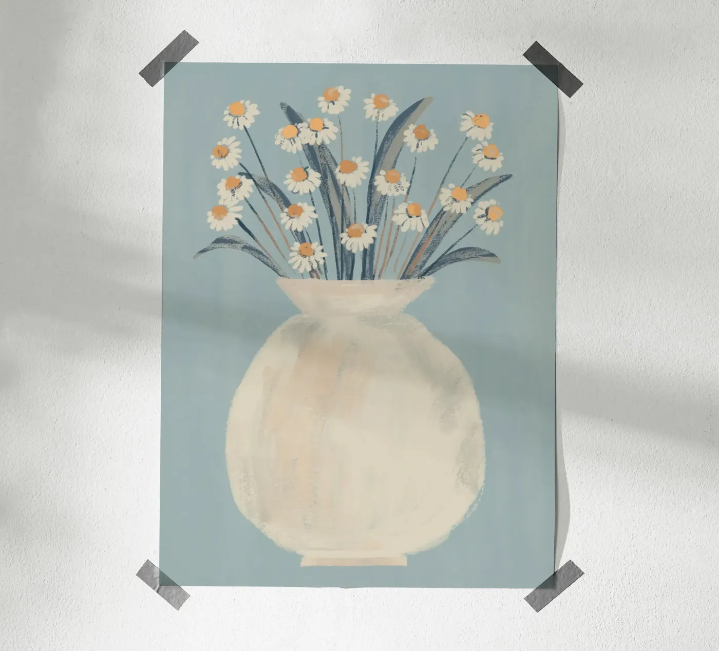 Margherite bianche poster da ThingDesign
