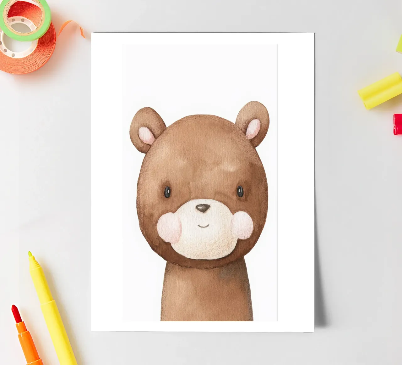 bear sticker sheet by muench