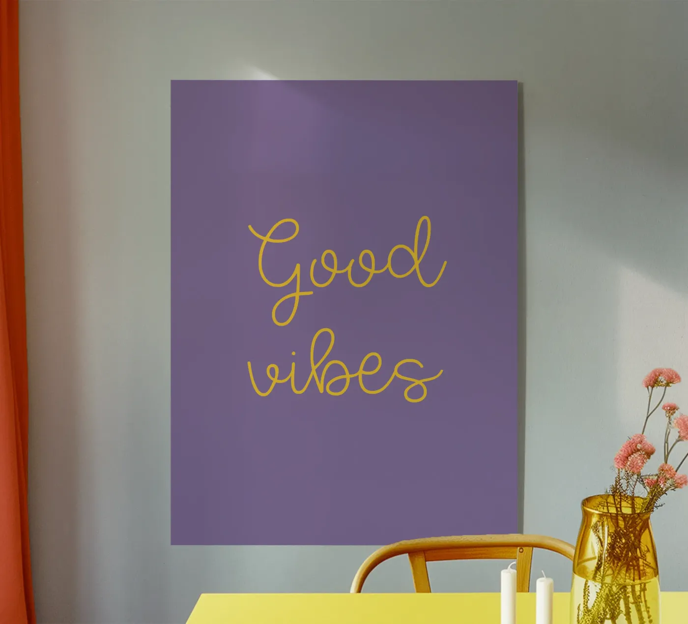 Good vibes Acryl-Glas von PaperLine Art