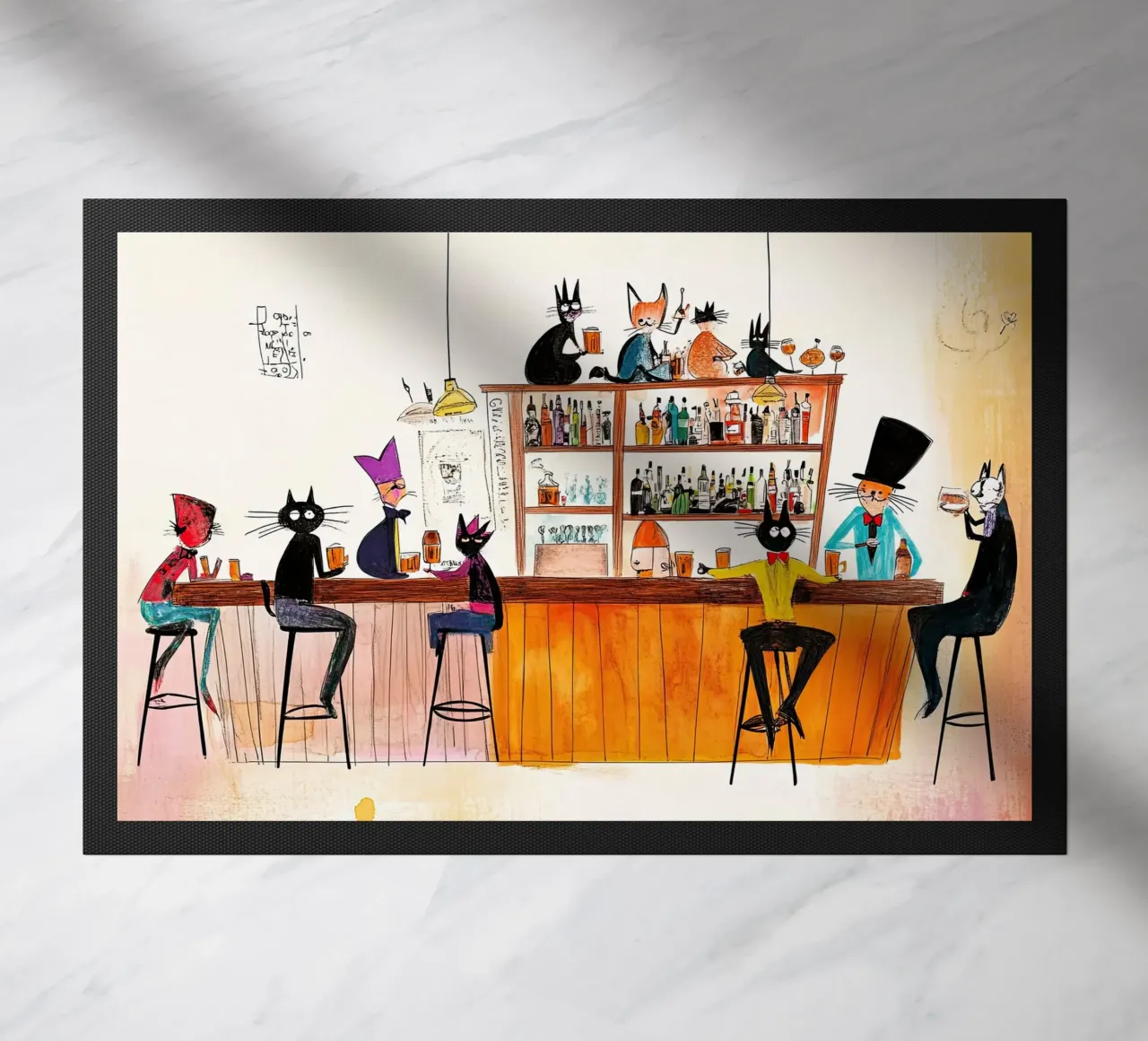 Feestbeest deurmat van Little Art Lab