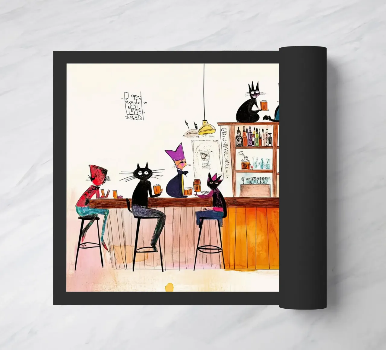 Feestbeest deurmat van Little Art Lab