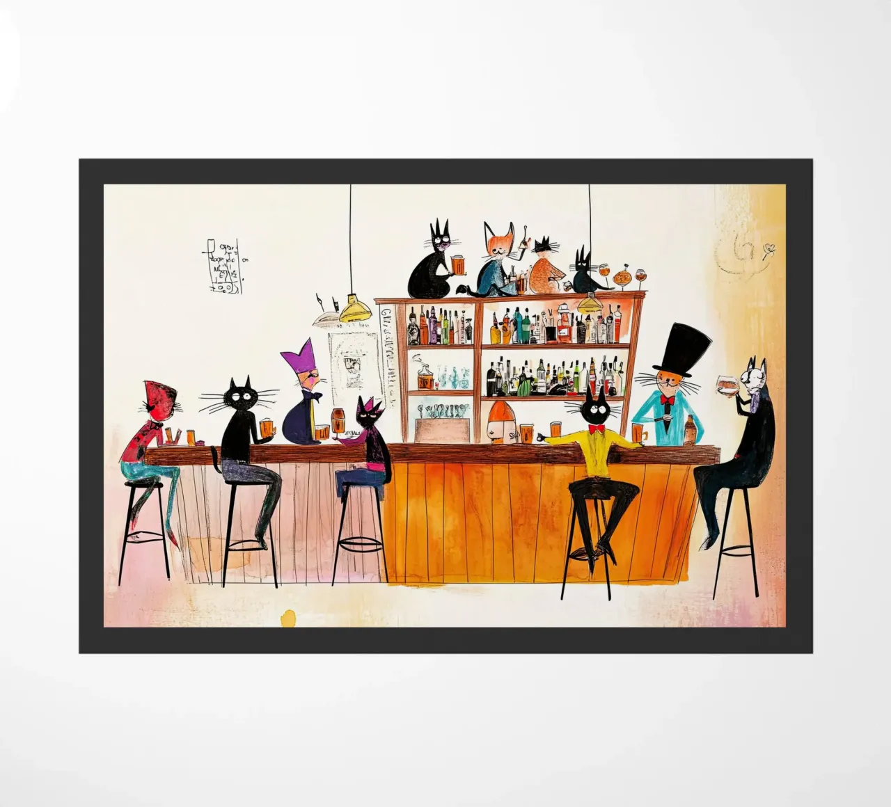 Feestbeest deurmat van Little Art Lab