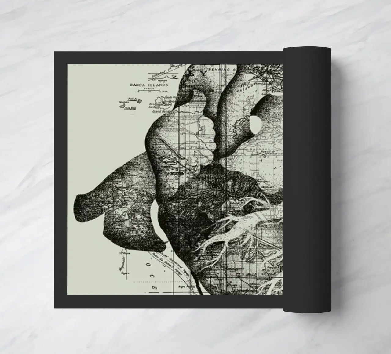 Restless heart doormat by Tobe Fonseca