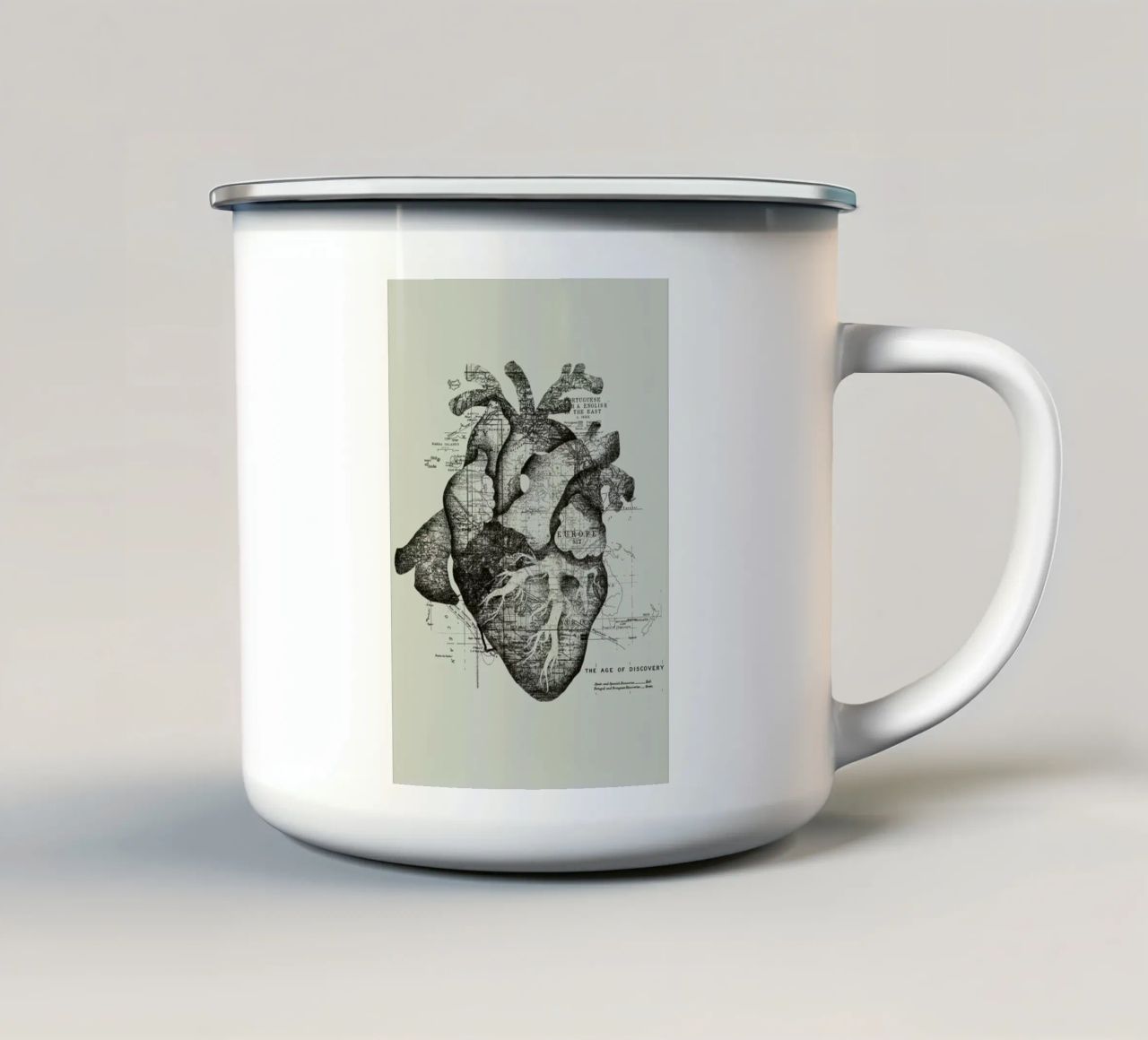 Restless heart tazza in smalto da Tobe Fonseca
