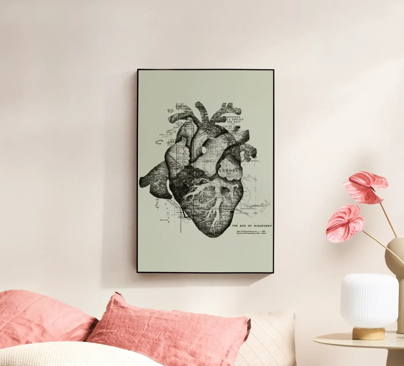 Restless heart acrylic glass by Tobe Fonseca