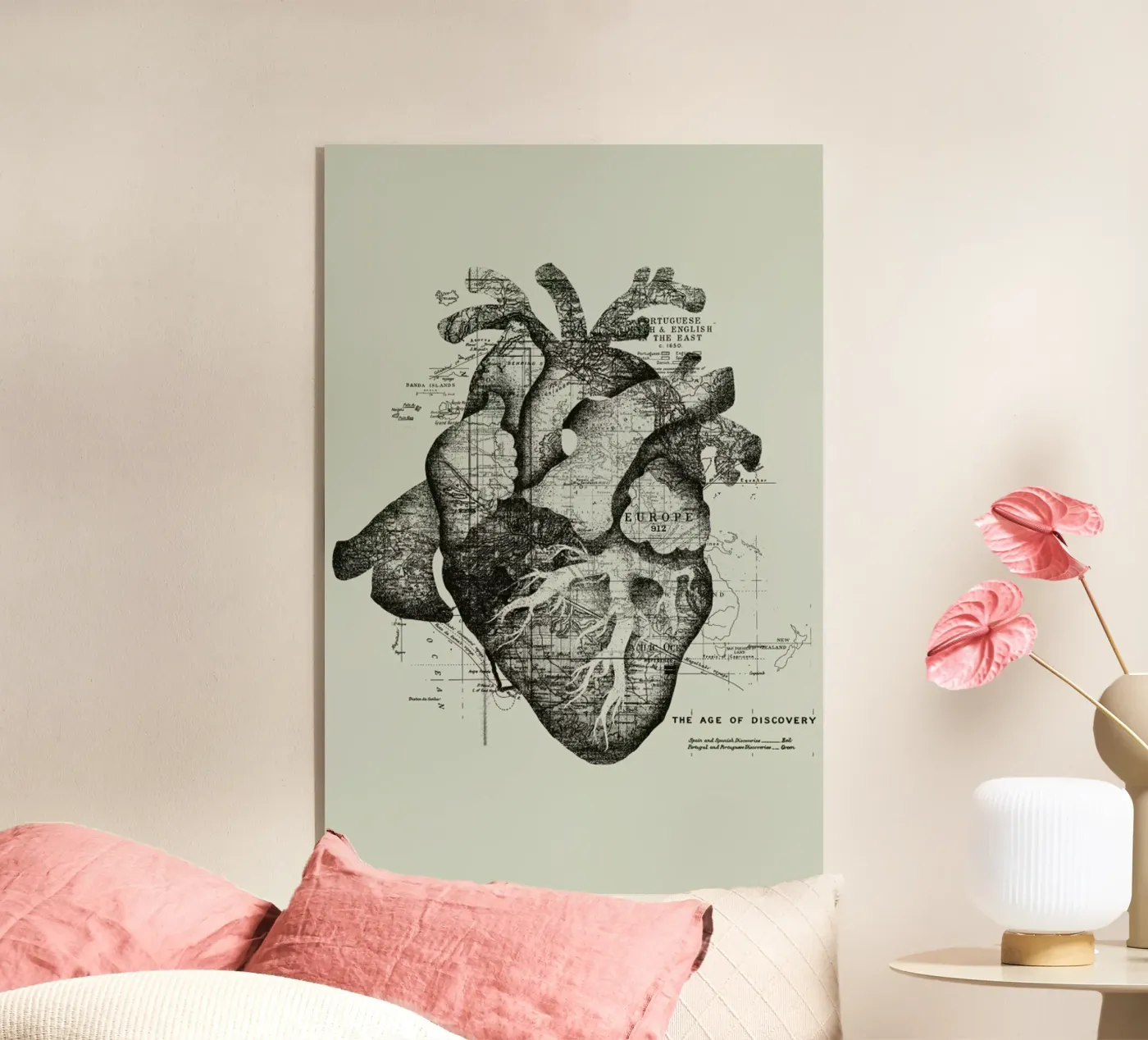 Restless heart acrylic glass by Tobe Fonseca