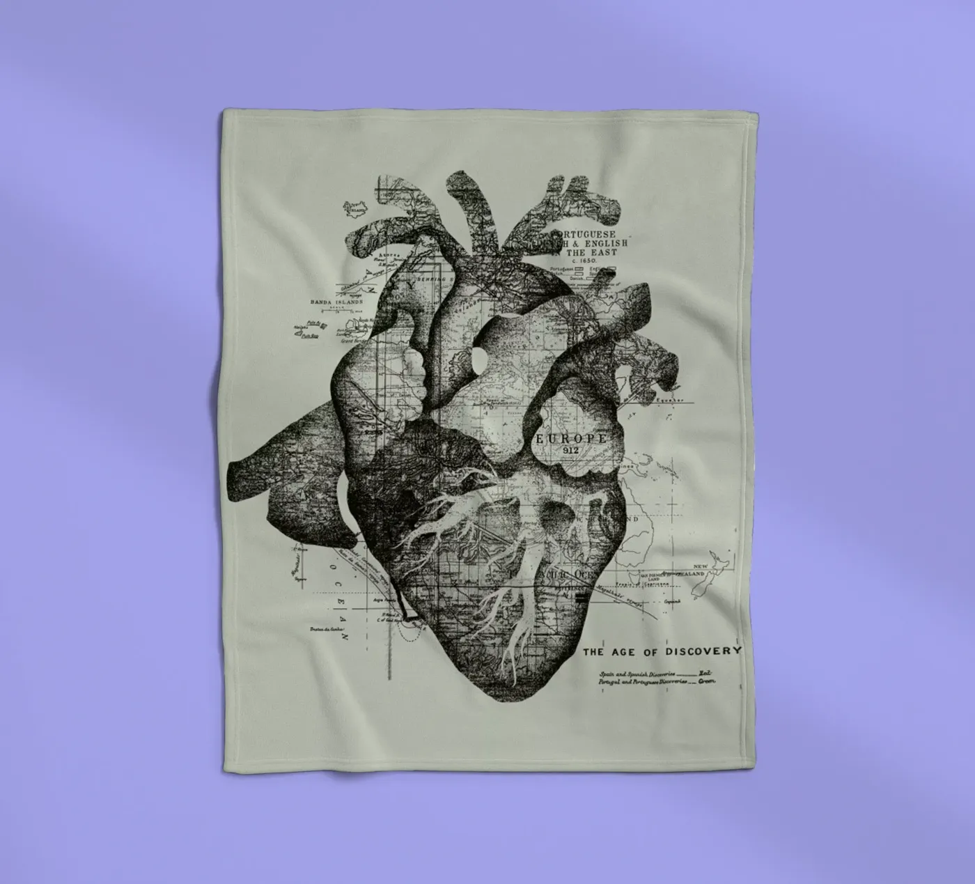 Restless heart Fleecedecke von Tobe Fonseca