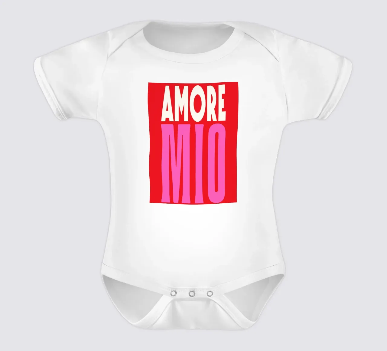Amore Mio Sommer pop body neonato maniche corte da Carinaprint