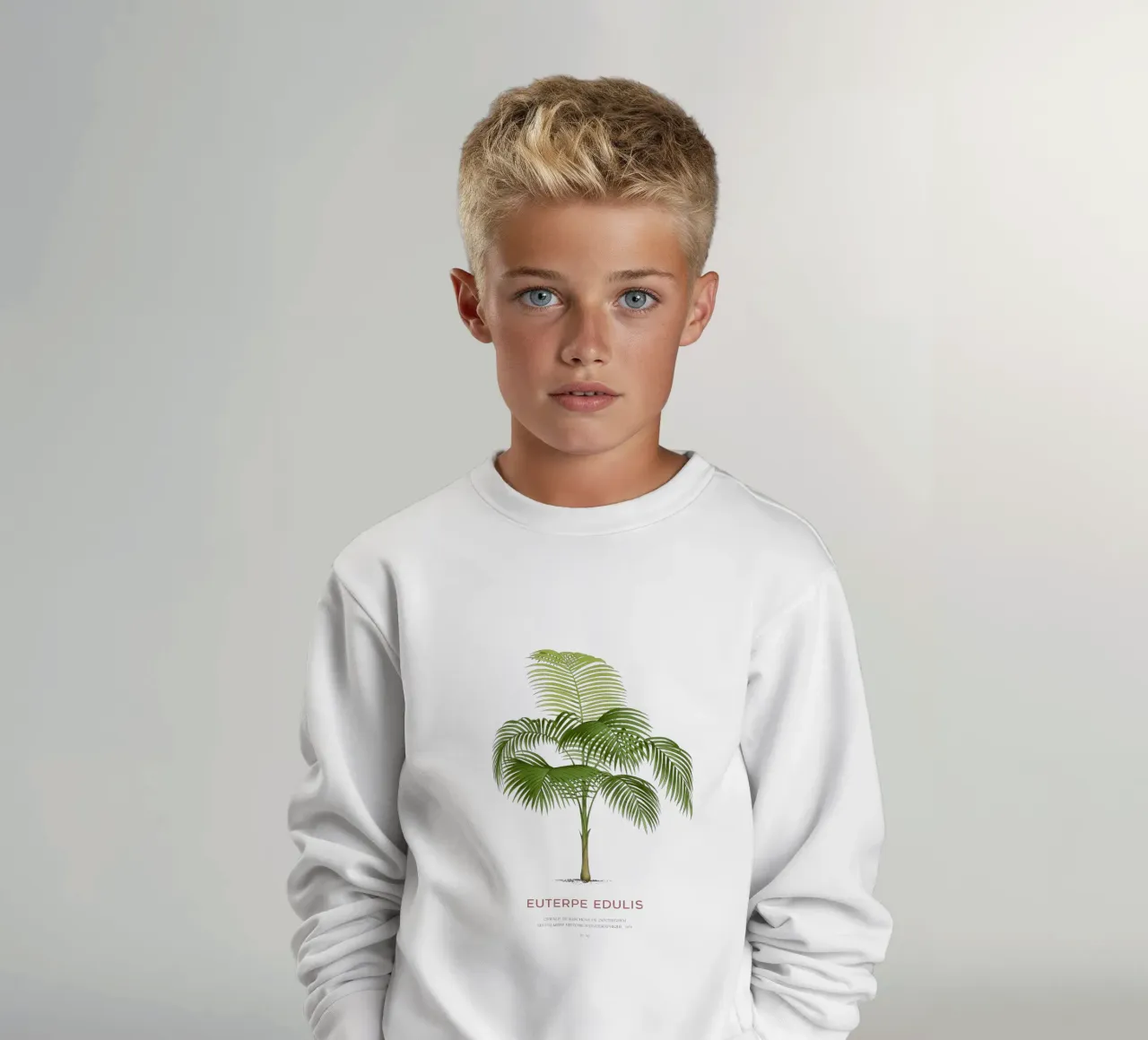 Palma Palmiteiro o Euterpe edulis felpa bambino da Vintagrafica