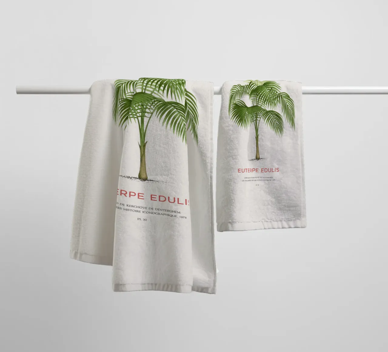 Palma Palmiteiro o Euterpe edulis asciugamano da bagno da Vintagrafica