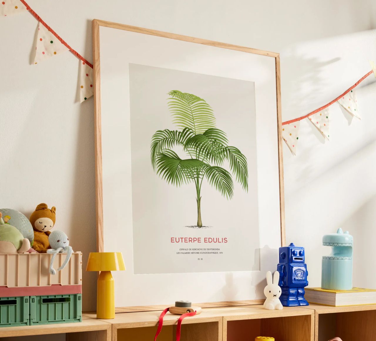Palmiteiro-Palme oder Euterpe edulis Poster von Vintagrafica