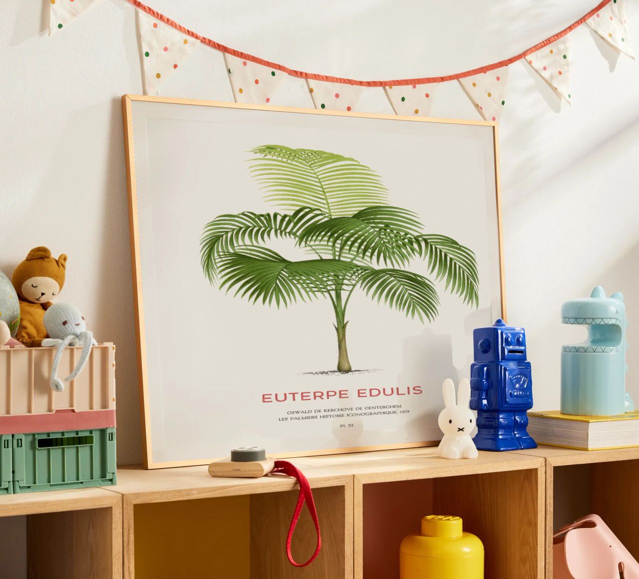 Palmiteiro-Palme oder Euterpe edulis Poster von Vintagrafica