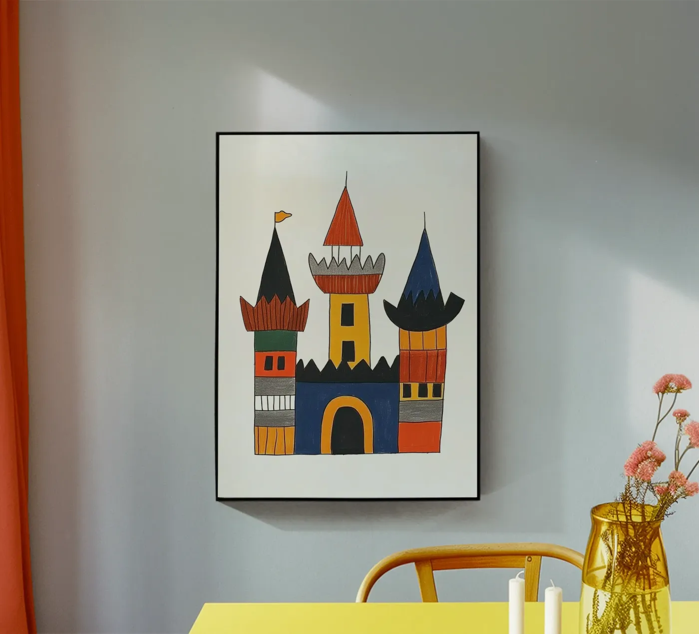 Castello colorato plexiglass da Little Art Lab