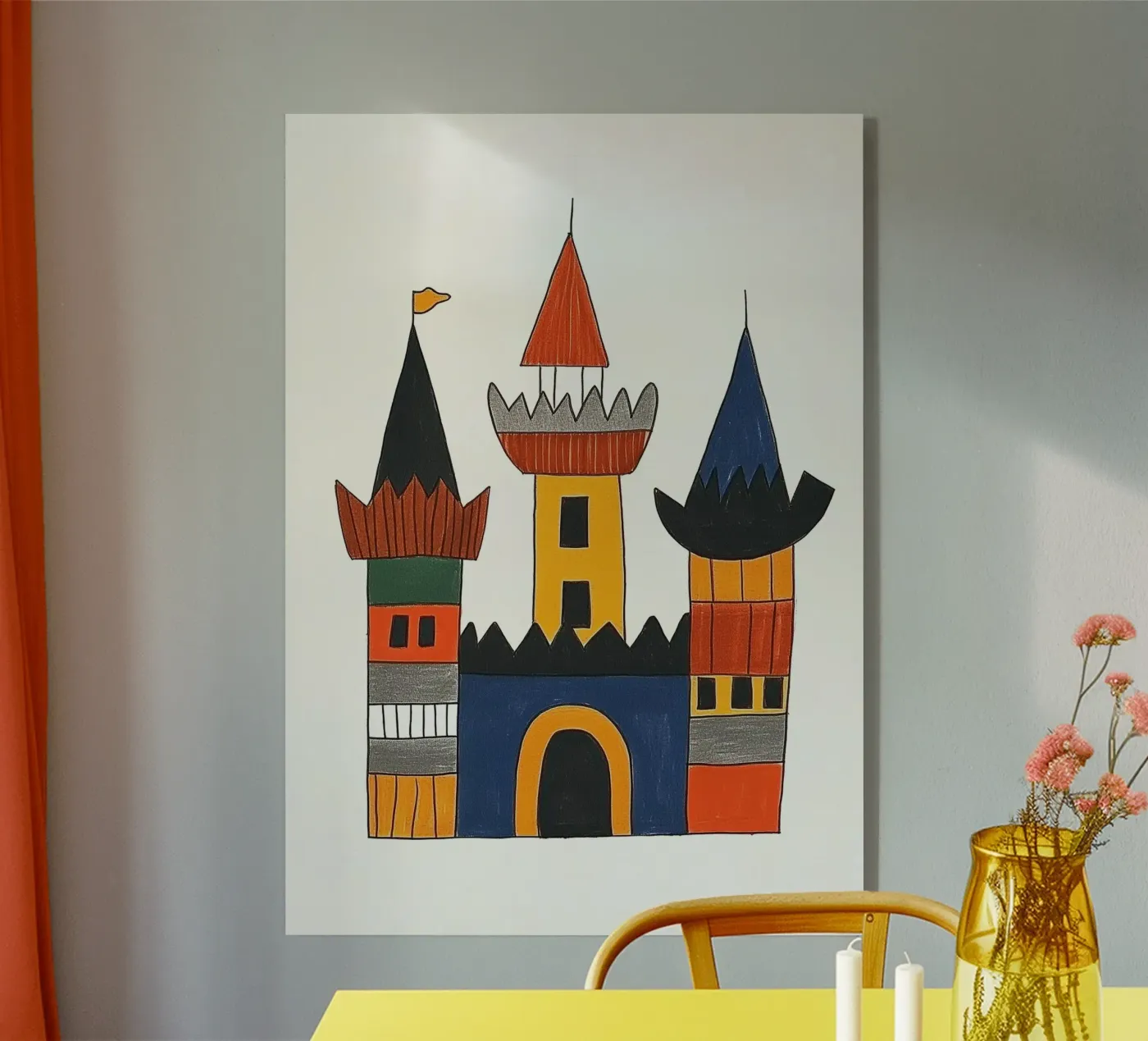 Castello colorato plexiglass da Little Art Lab