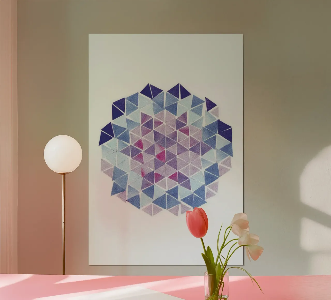 Bad Vibe V poster con telaio in legno da David Head