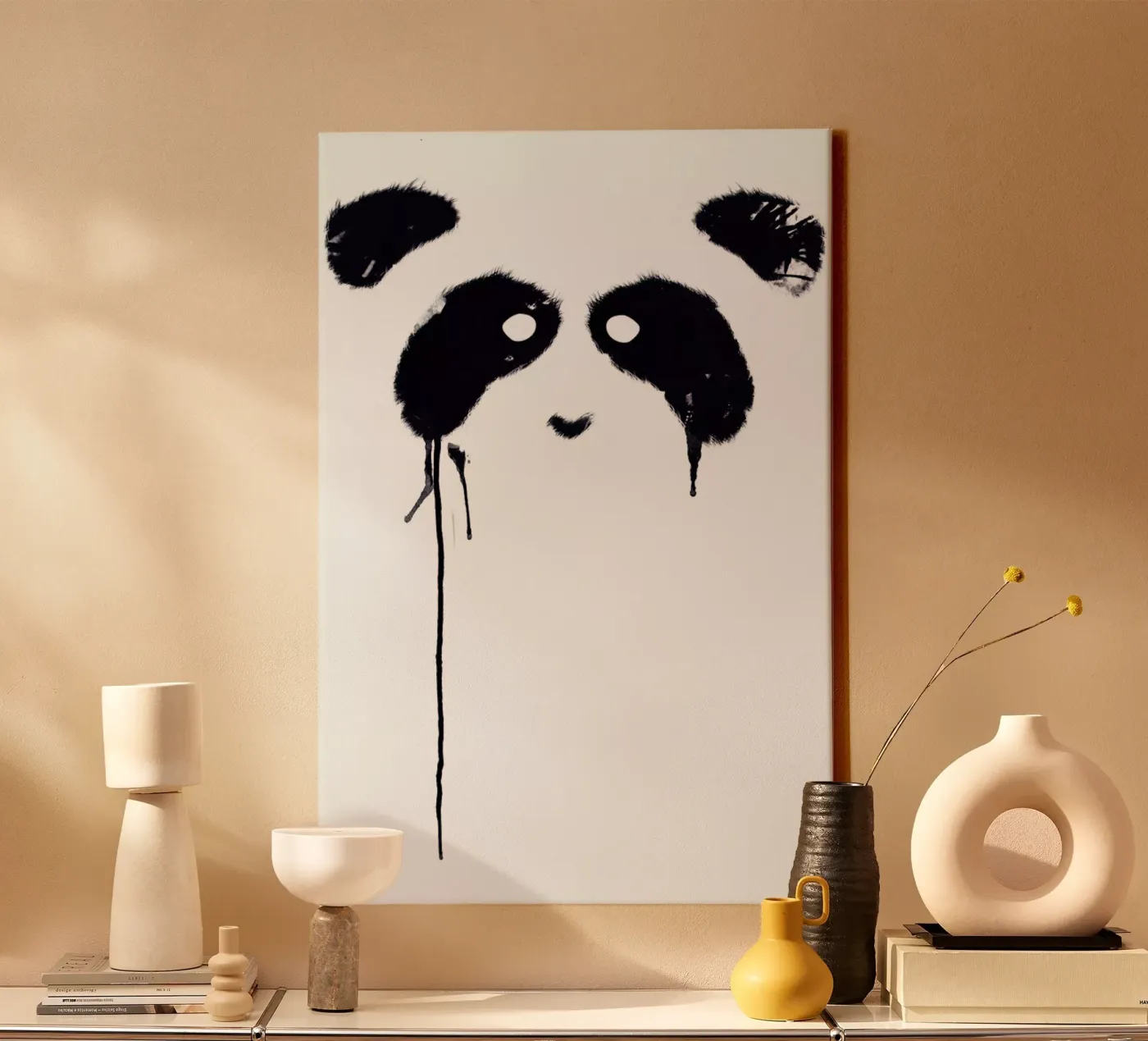 Panda canvas van Tobe Fonseca