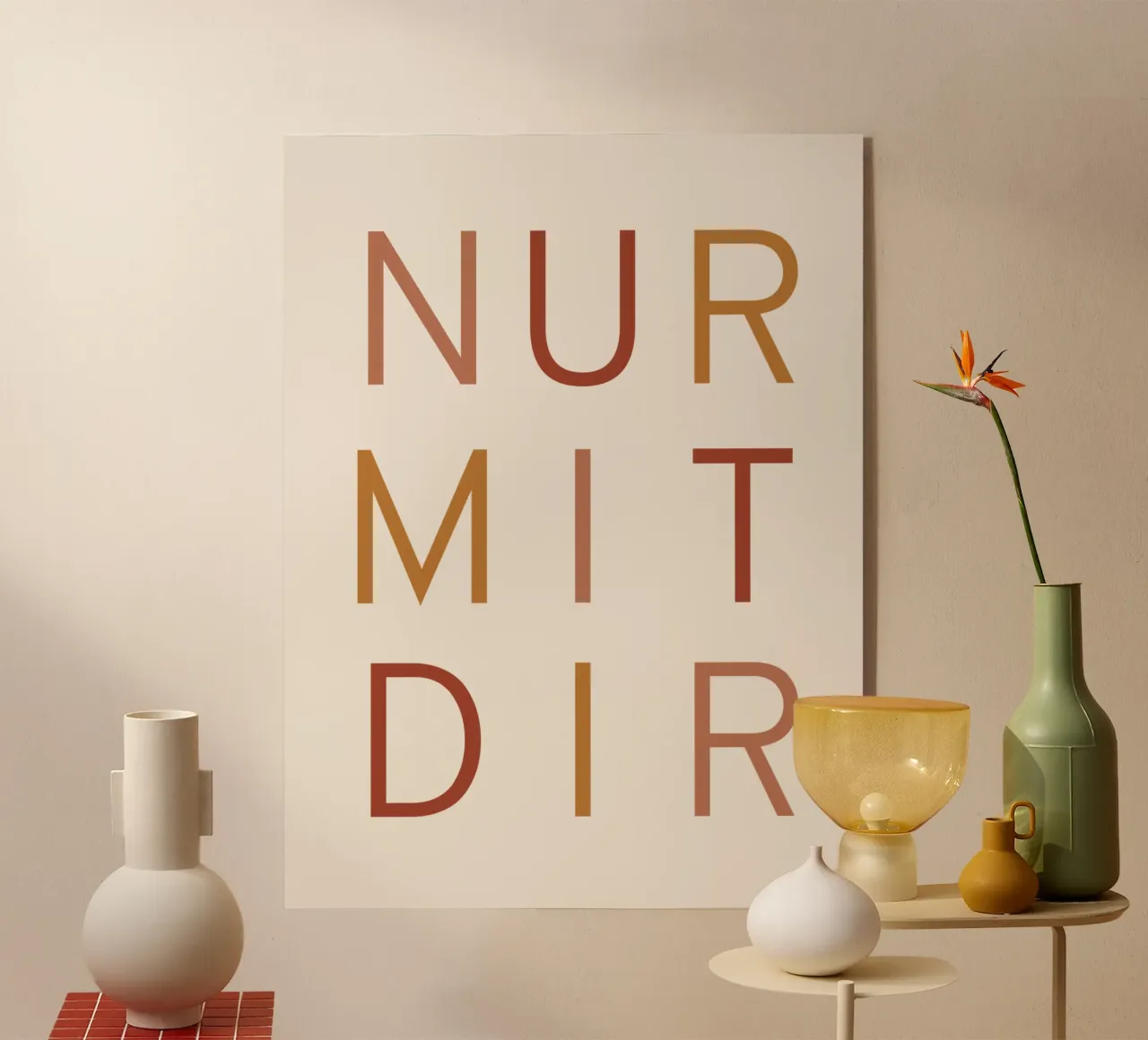 Nur mit Dir plexiglass da CSK DESIGN