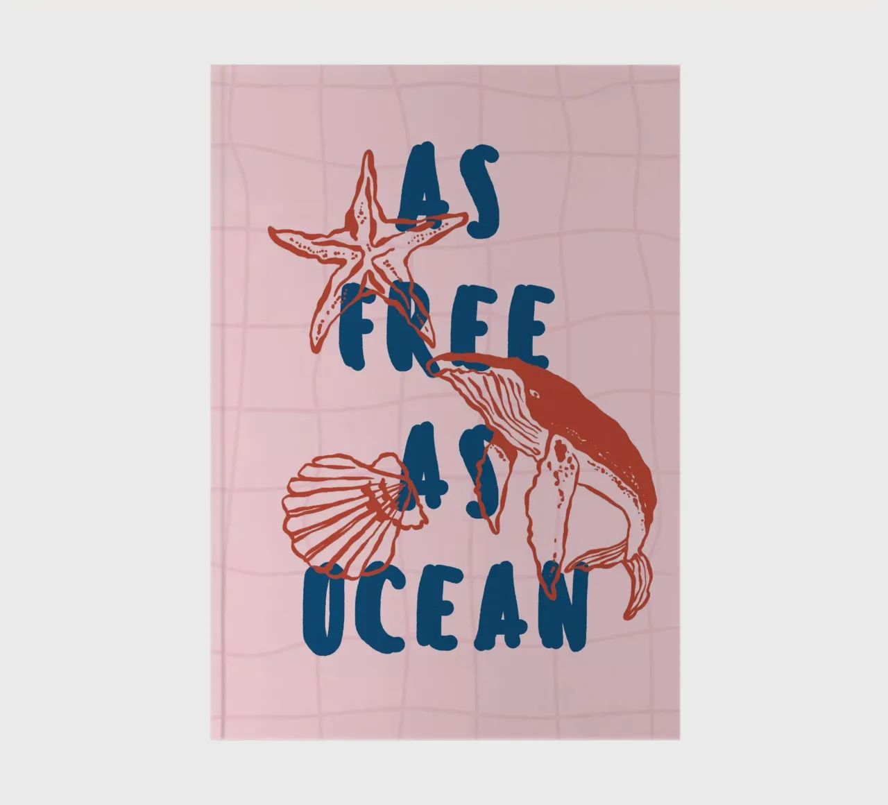 Boho Vacation 2 Free as Ocean notebook by Boho Print Collection