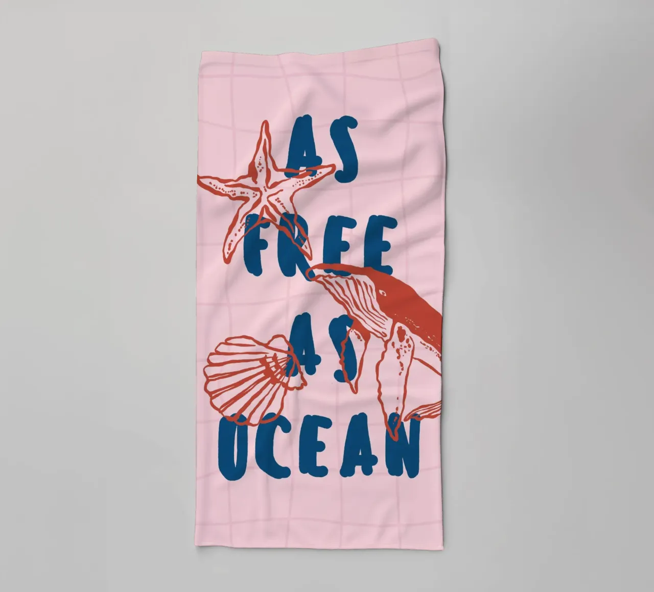 Boho Vacation 2 Free as Ocean asciugamano da bagno da Boho Print Collection