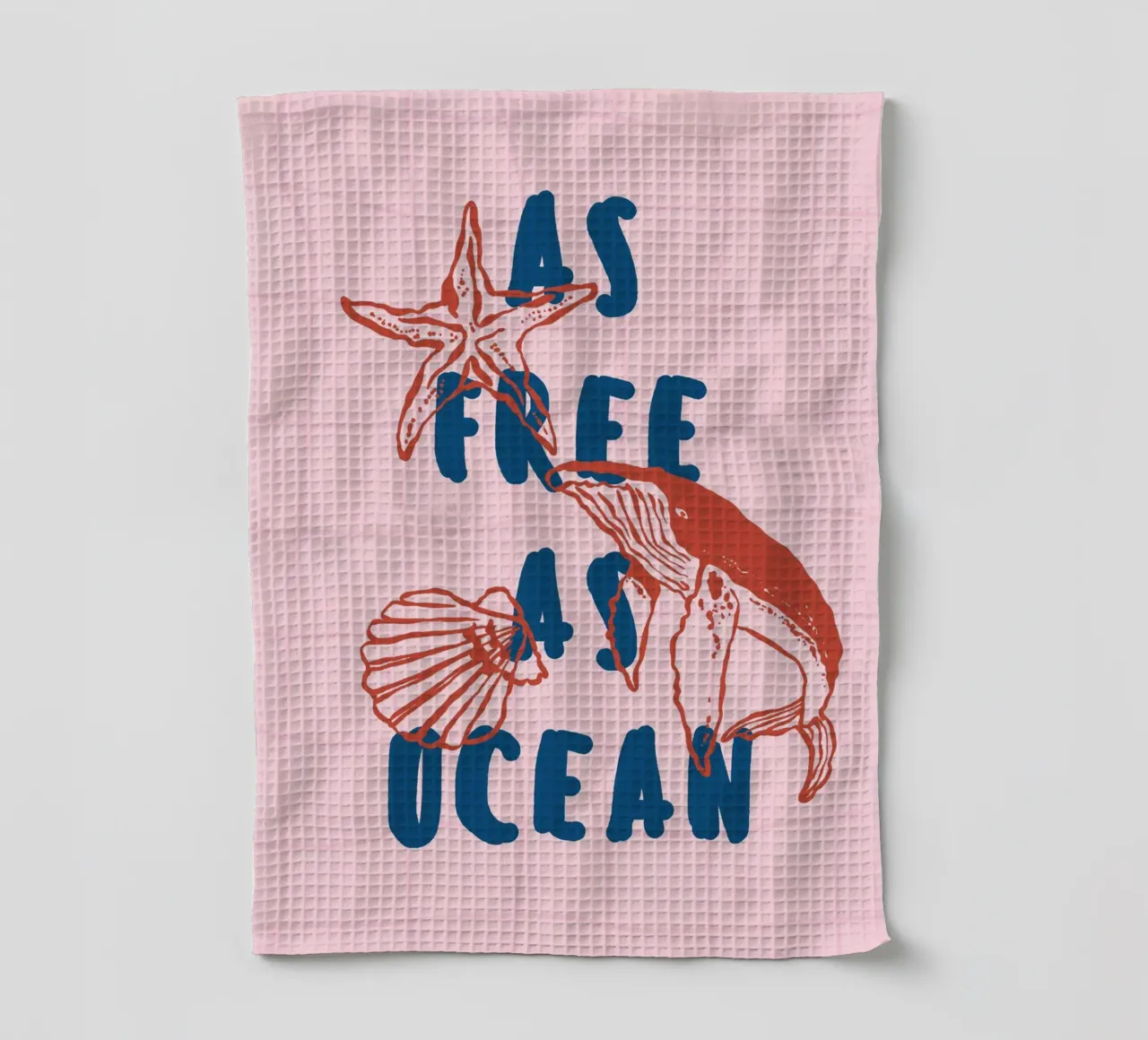 Boho Vacation 2 Free as Ocean canovaccio da cucina da Boho Print Collection