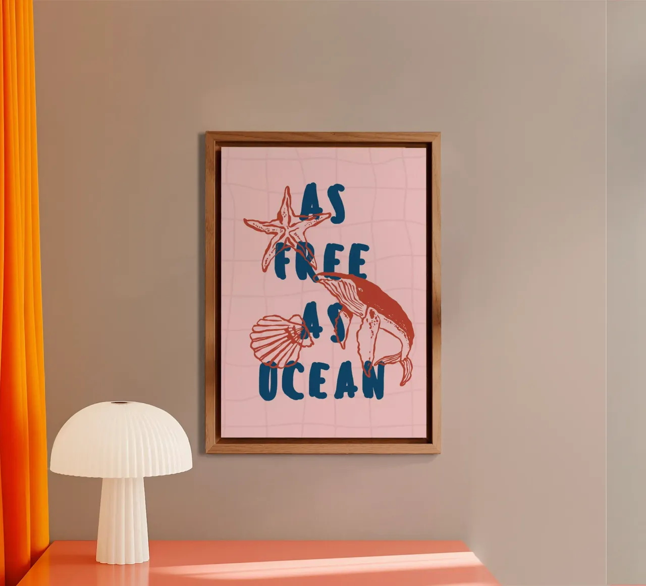 Boho Vacation 2 Free as Ocean alluminio dibond da Boho Print Collection