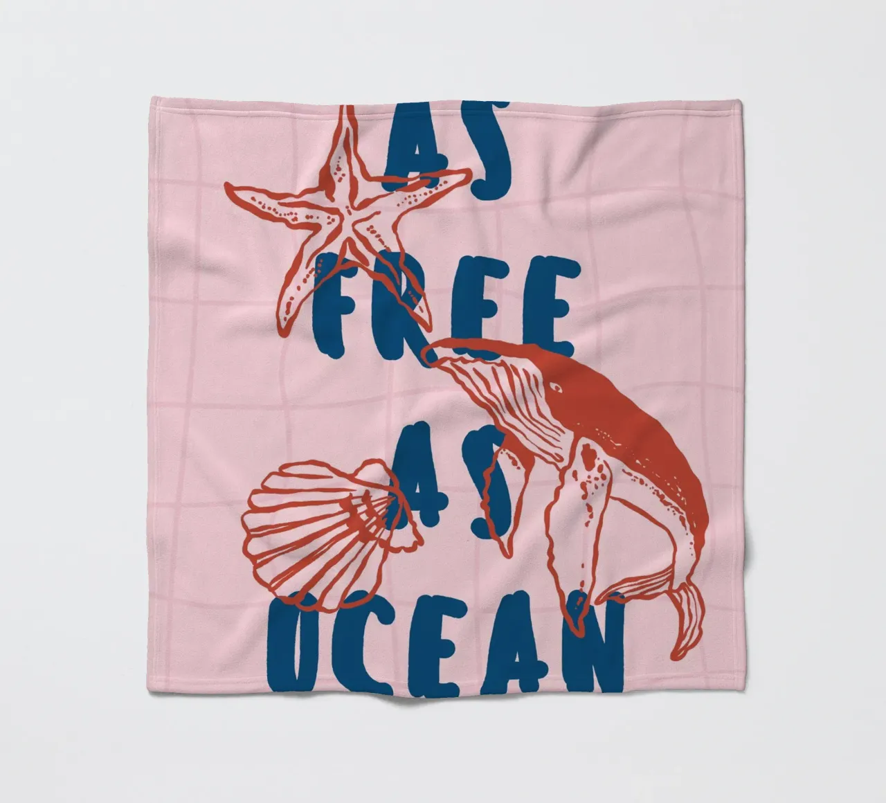 Boho Vacation 2 Free as Ocean coperta in pile da Boho Print Collection