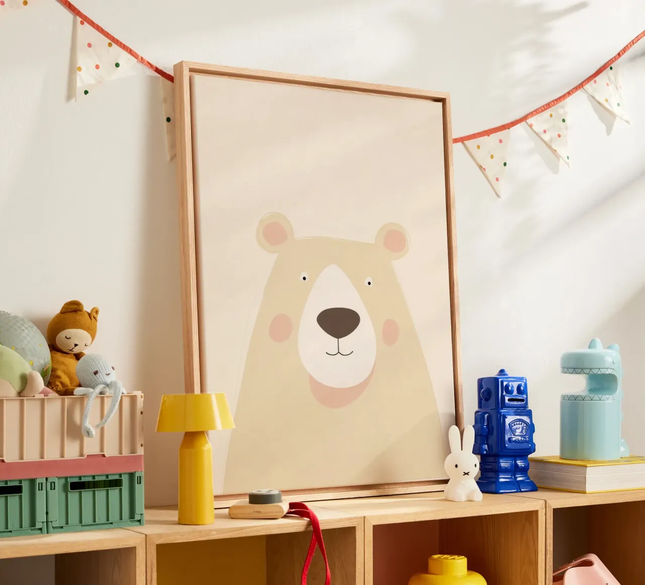 Soft Bear canvas by wonderfolk