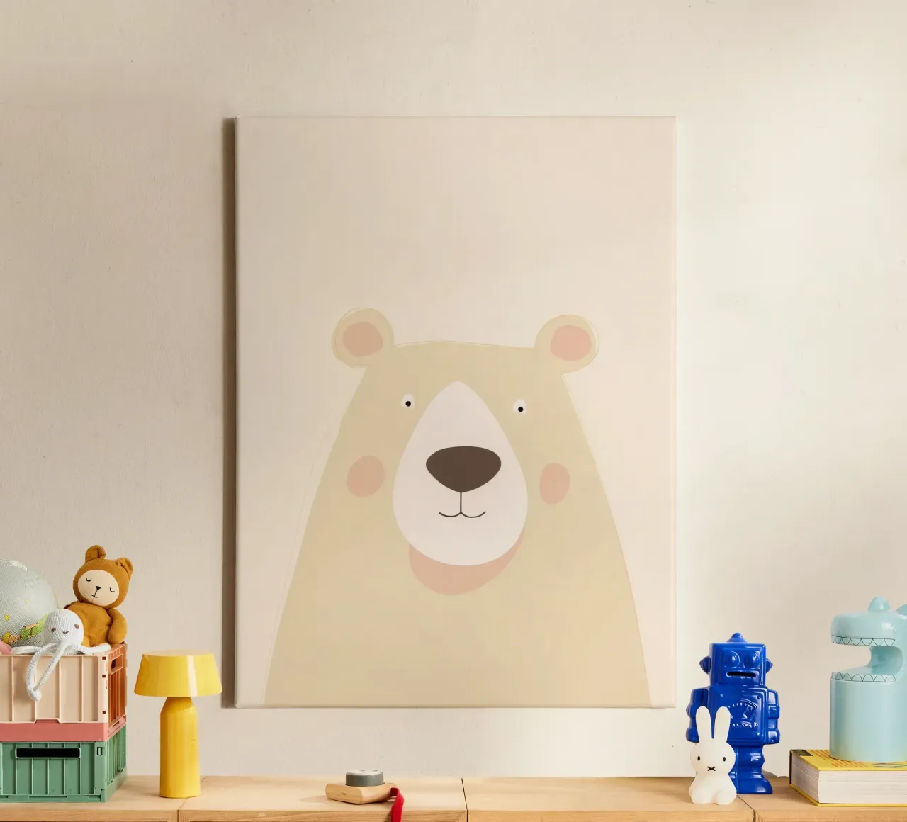 Soft Bear canvas by wonderfolk