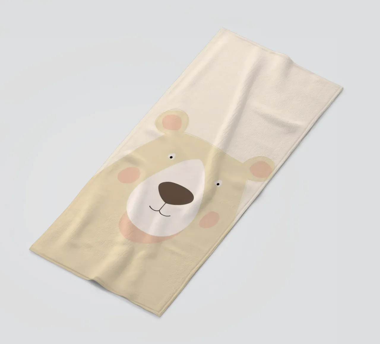 Soft Bear beach towel by wonderfolk