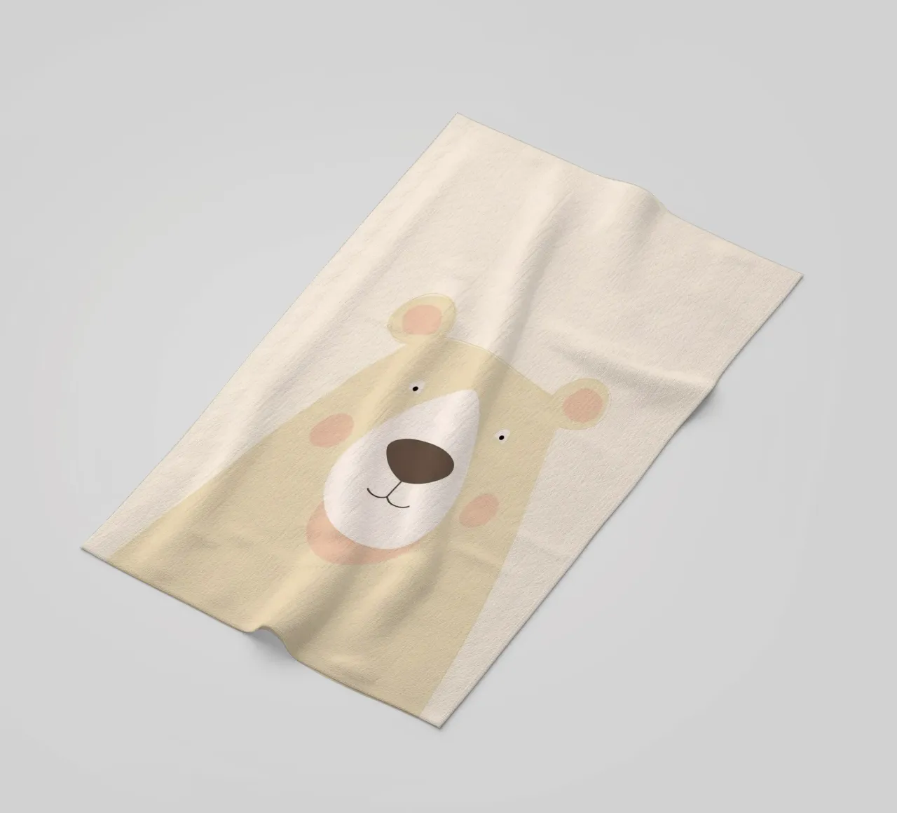 Soft Bear beach towel by wonderfolk