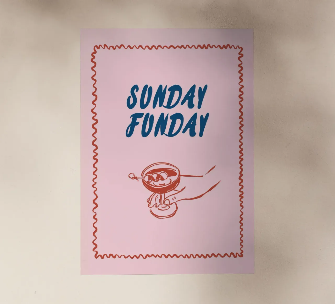 Boho Vacation 1 Sunday Funday pellicola backlit da Boho Print Collection