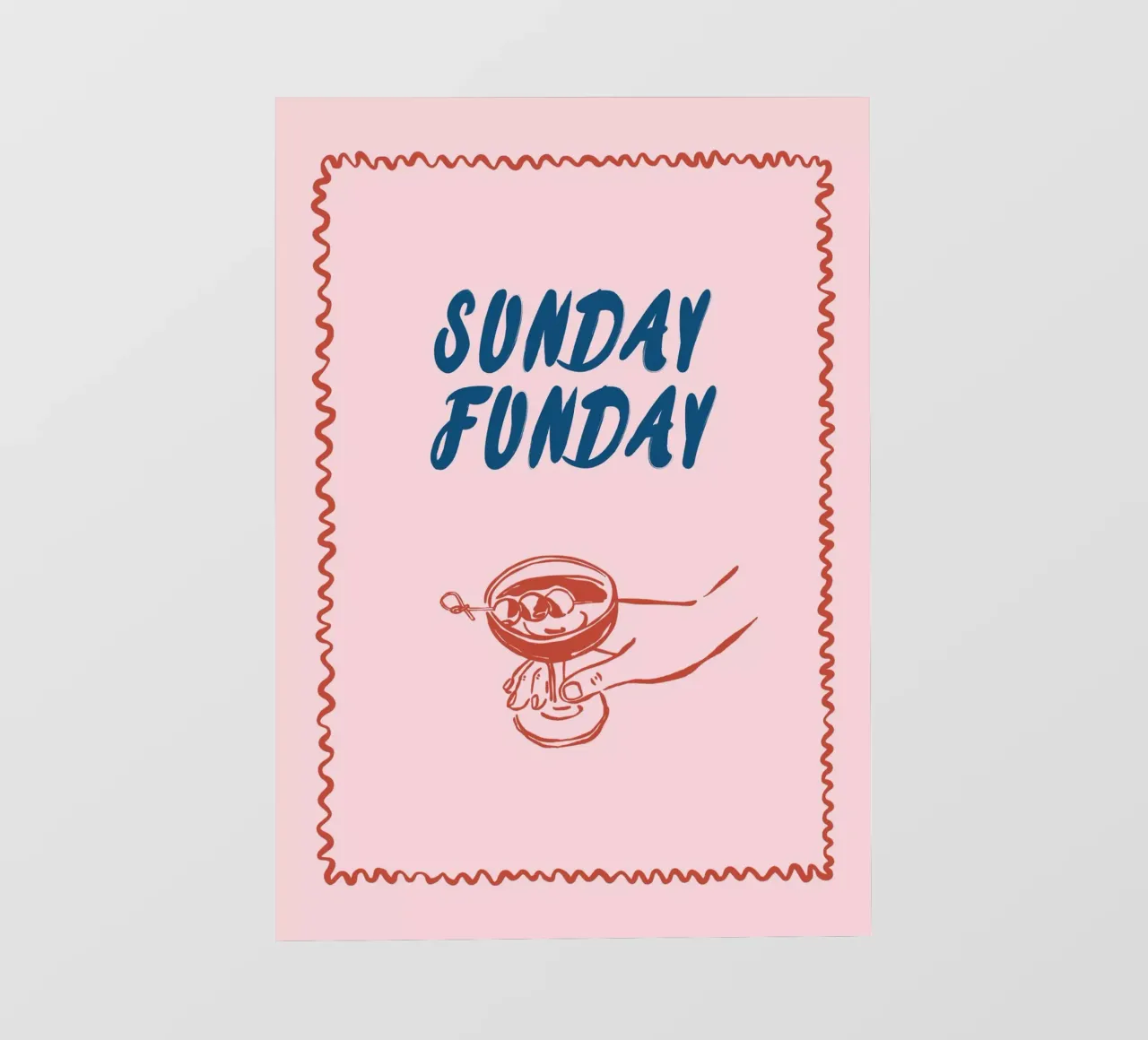 Boho Vacation 1 Sunday Funday pellicola backlit da Boho Print Collection