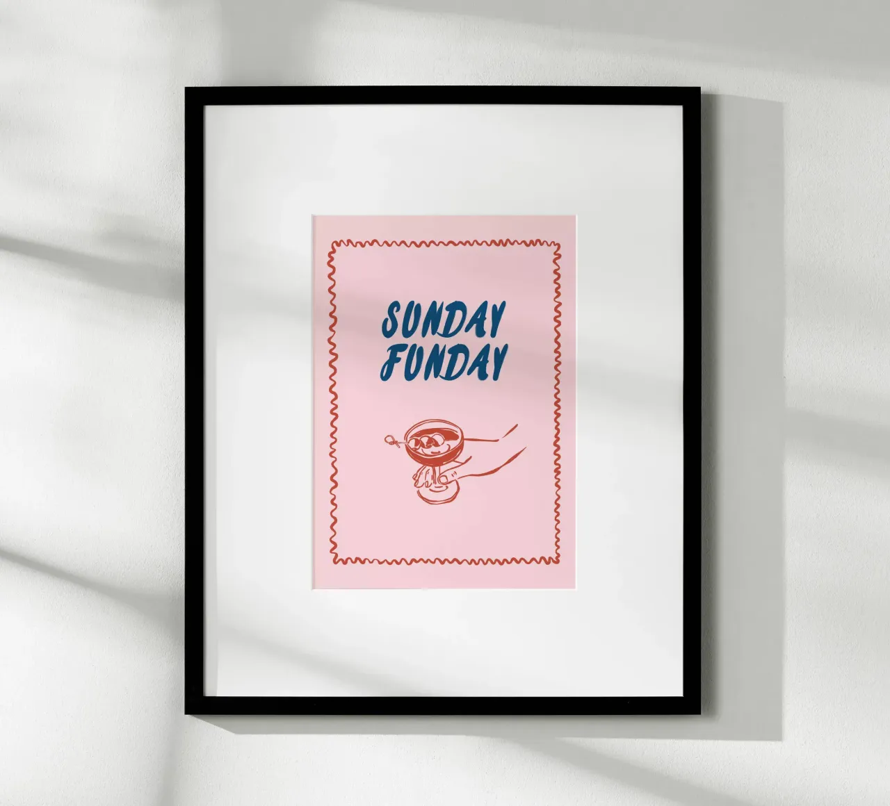 Boho Vacation 1 Sunday Funday poster da Boho Print Collection