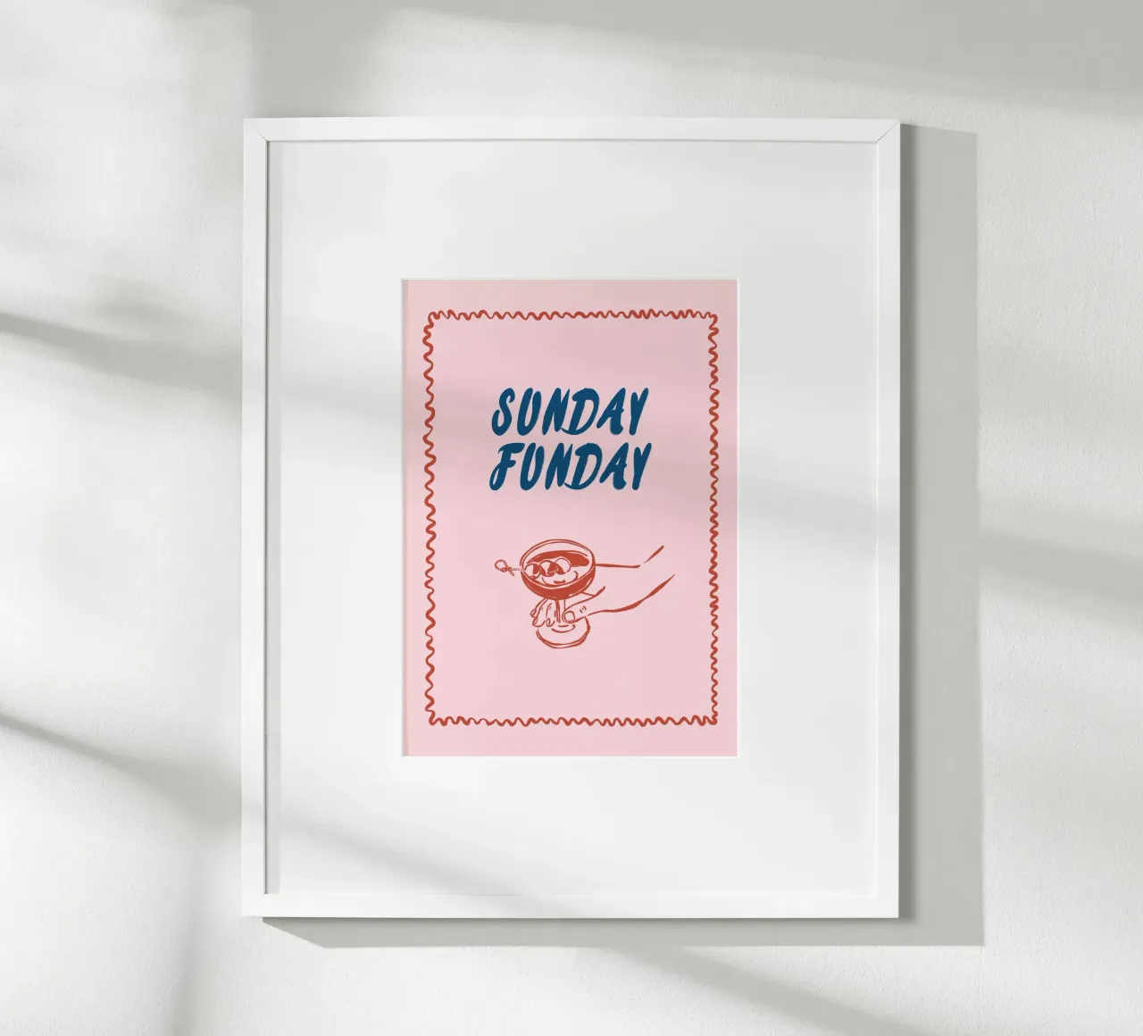 Boho Vacation 1 Sunday Funday poster da Boho Print Collection