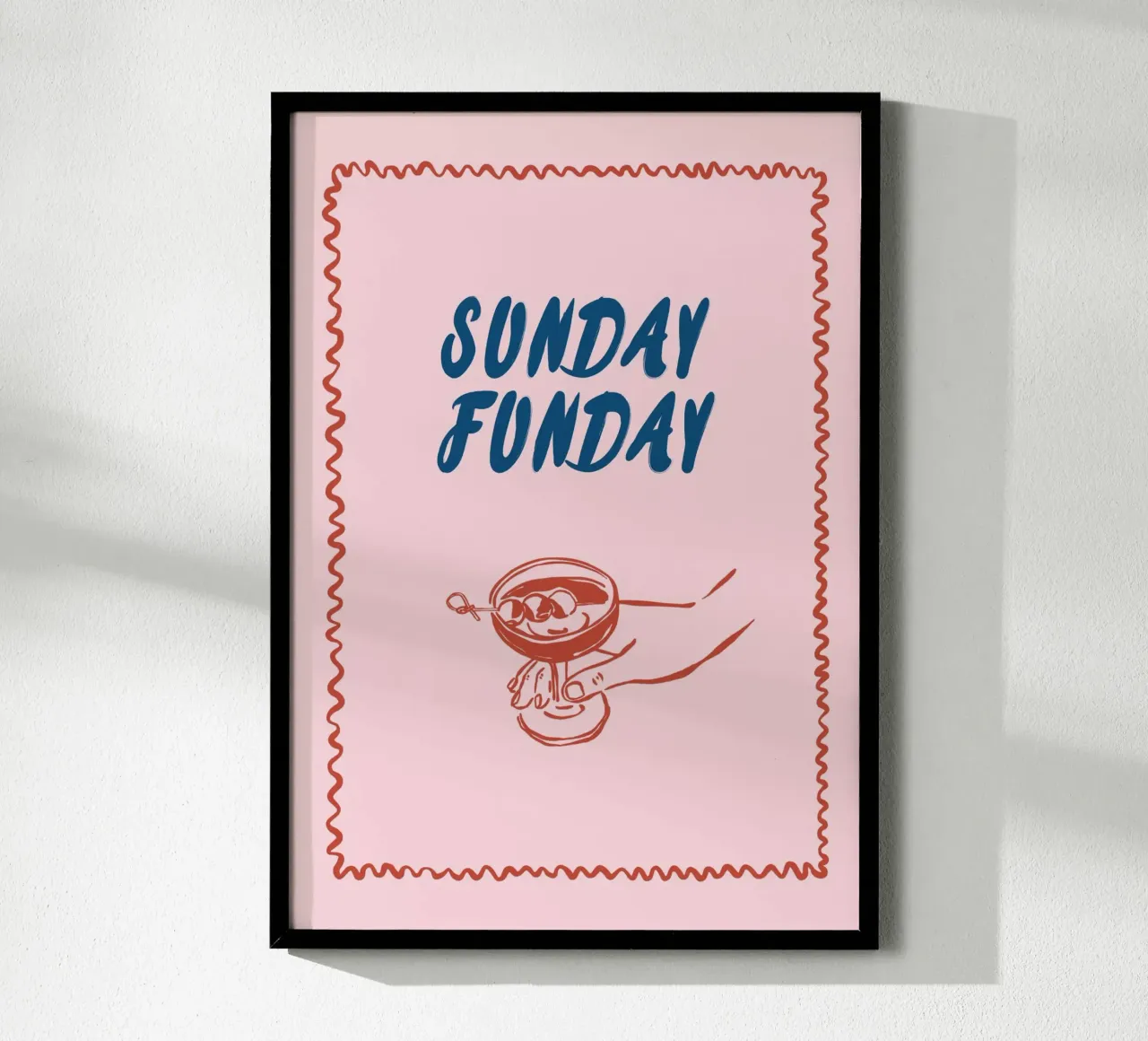 Boho Vacation 1 Sunday Funday poster da Boho Print Collection