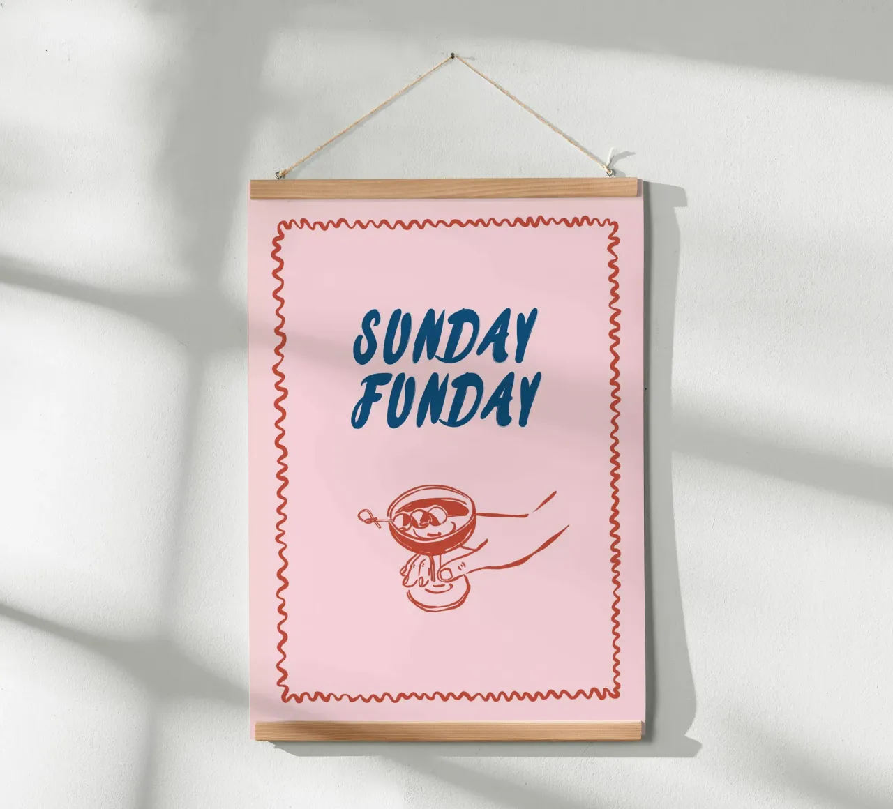 Boho Vacation 1 Sunday Funday poster da Boho Print Collection