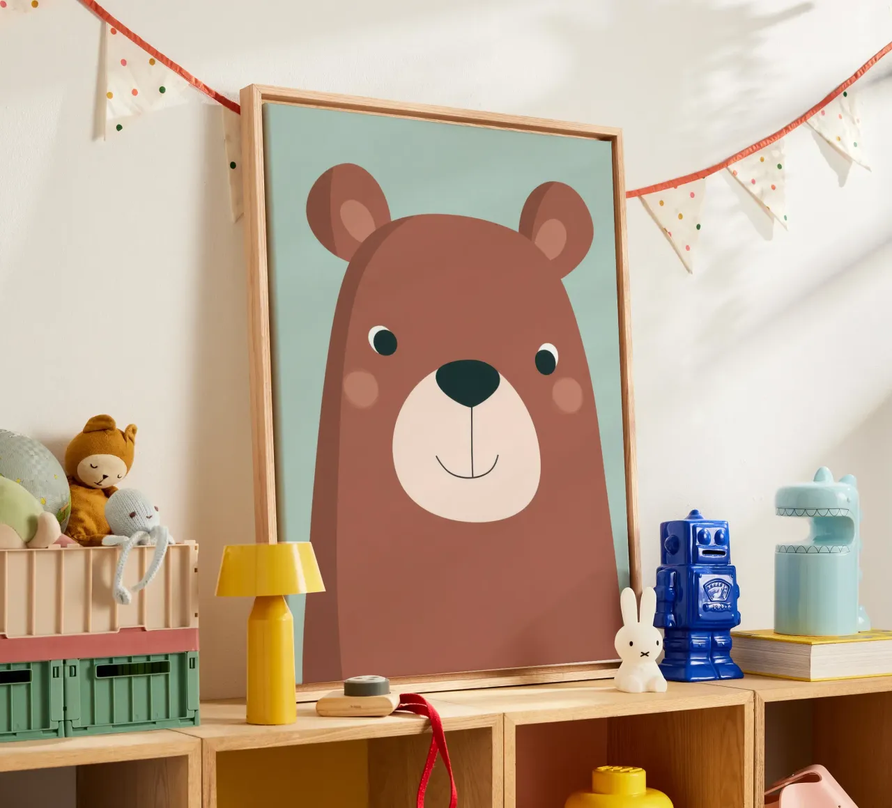 Friendly Bear canvas by wonderfolk