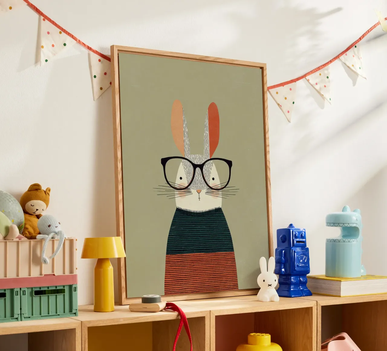 Thoughtful Rabbit plexiglass da wonderfolk