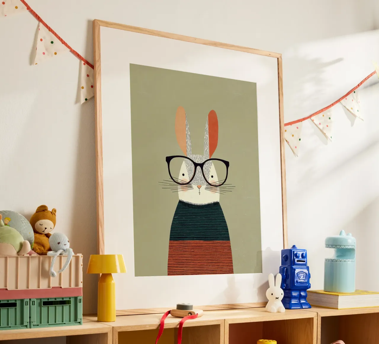 Thoughtful Rabbit poster da wonderfolk