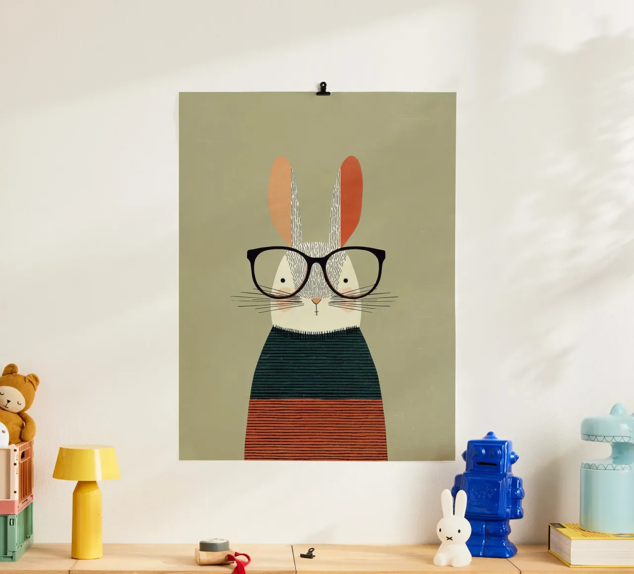 Thoughtful Rabbit poster da wonderfolk