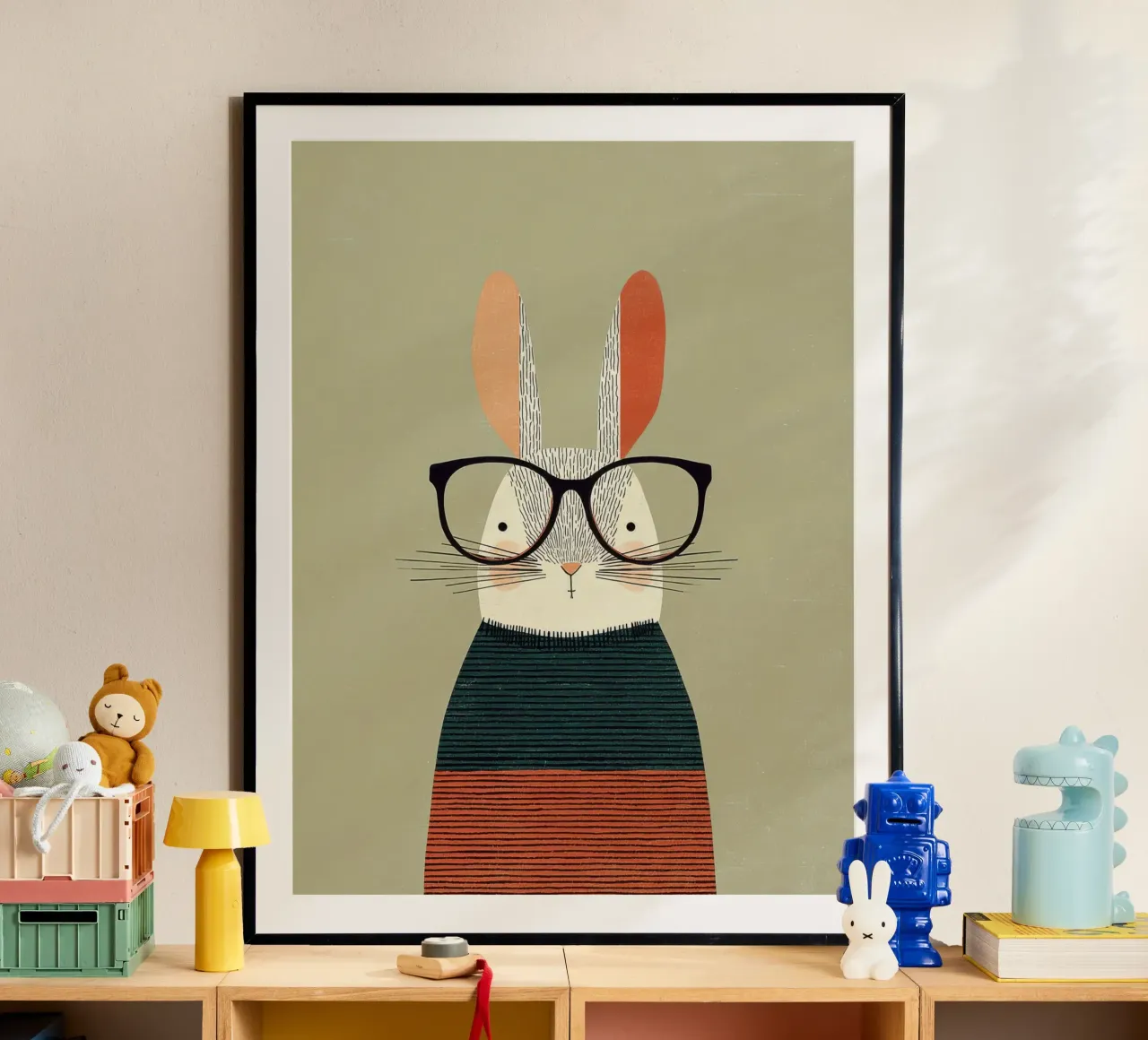 Thoughtful Rabbit poster da wonderfolk